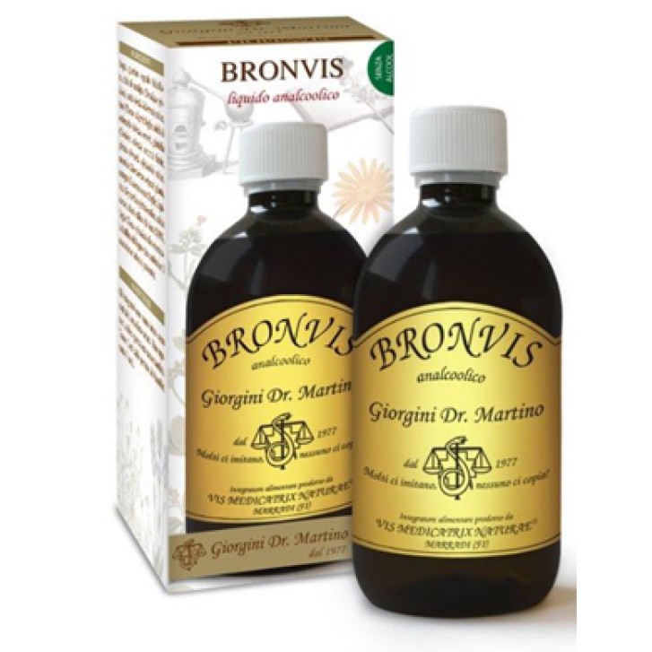 Bronvis Liquido Analcolico 500 ml Dr. Giorgini - Integratore Benessere Naso e Gola