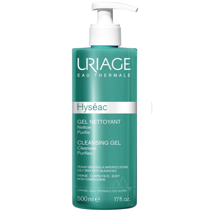 Uriage Hyseac Gel Detergente Purificante Viso e Corpo 500 ml
