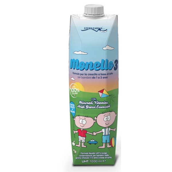 Monello 3 Latte Liquido 1/3 Anni 1000 ml
