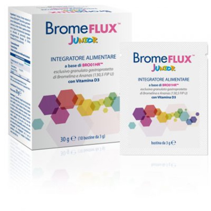 Bromeflux Junior 10 Bustine - Integratore Alimentare