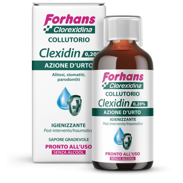 Forhans Clexidin Collutorio 0,20%Senza Alcool 200 ml