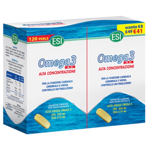 Esi Omega 3 Alta Concentrazione 120 Perle - Integratore Controllo  Trigliceridi - FarmaciaGaudiana.it
