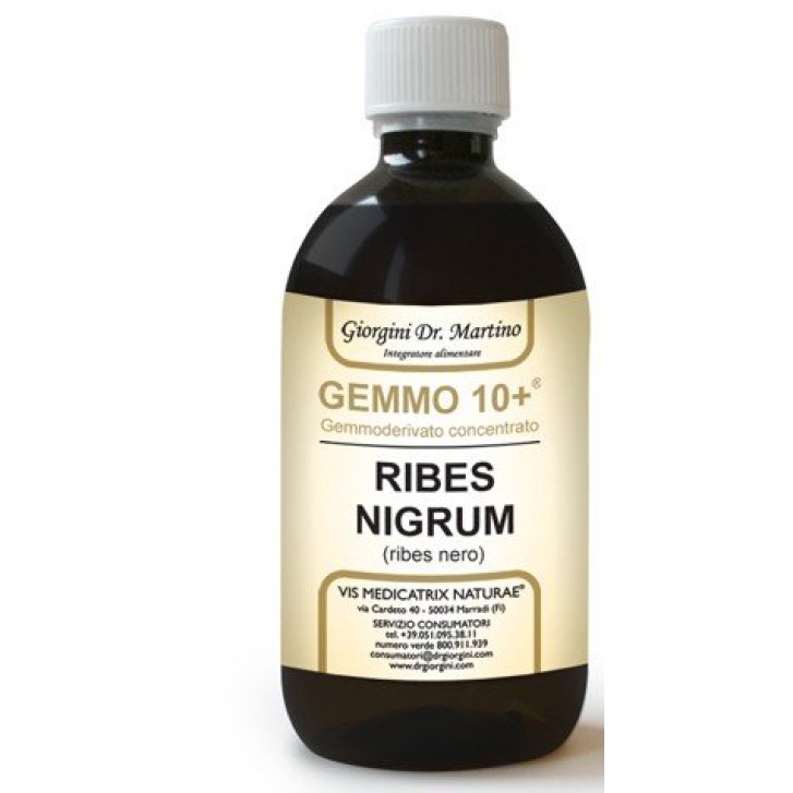 Gemmo 10+ Ribes Nero Analcolico 500 ml Dr. Giorgini - Integratore Alimentare