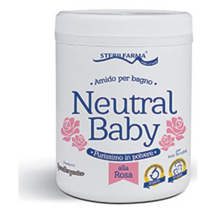 Neutral Baby Amido Polvere per Bagnetto Rosa 220 grammi