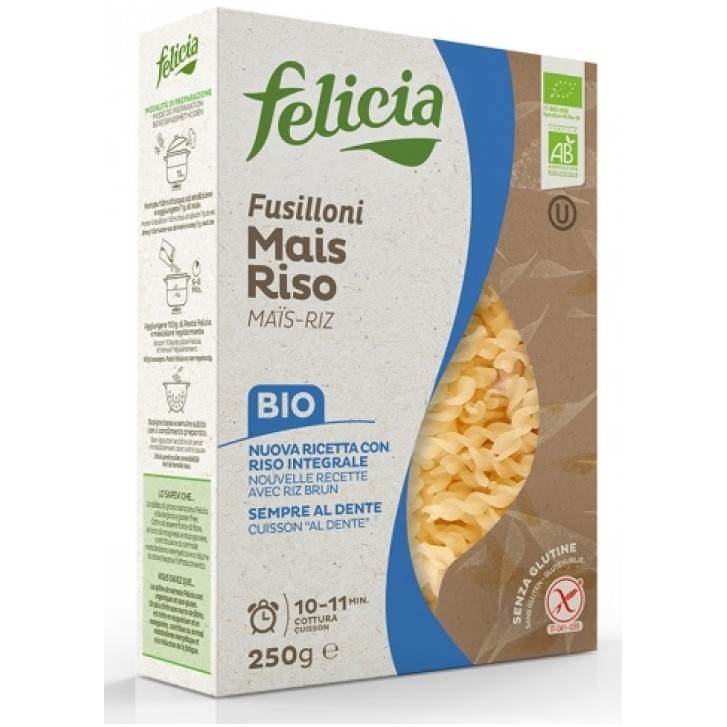 Felicia Bio Pasta Mais e Riso Fusilloni 250 grammi