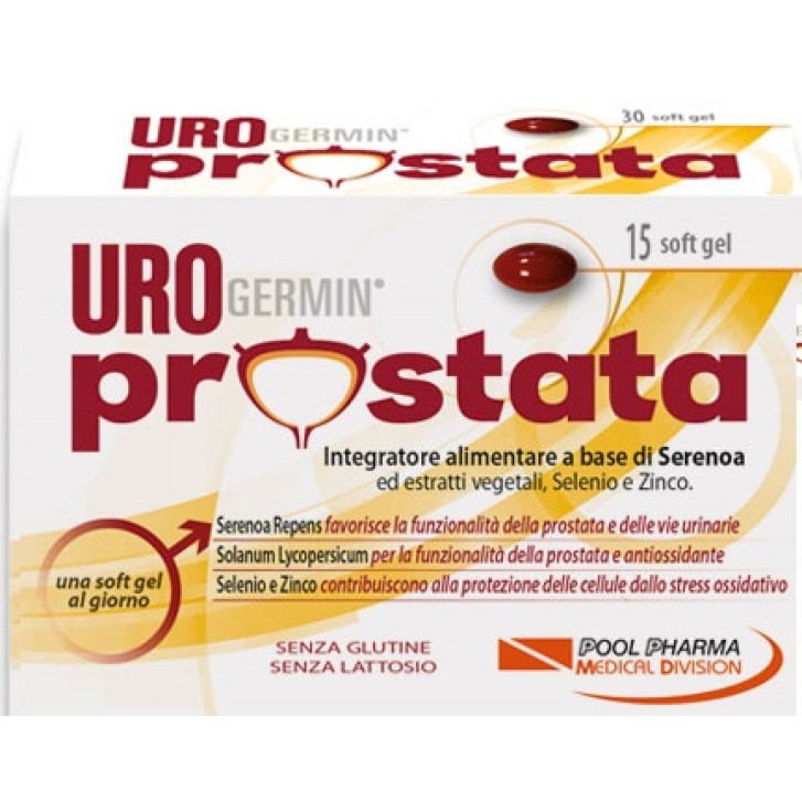 Urogermin Prostata 15 Capsule Soft Gel - Integratore per la Prostata ed il Benessere Urinario