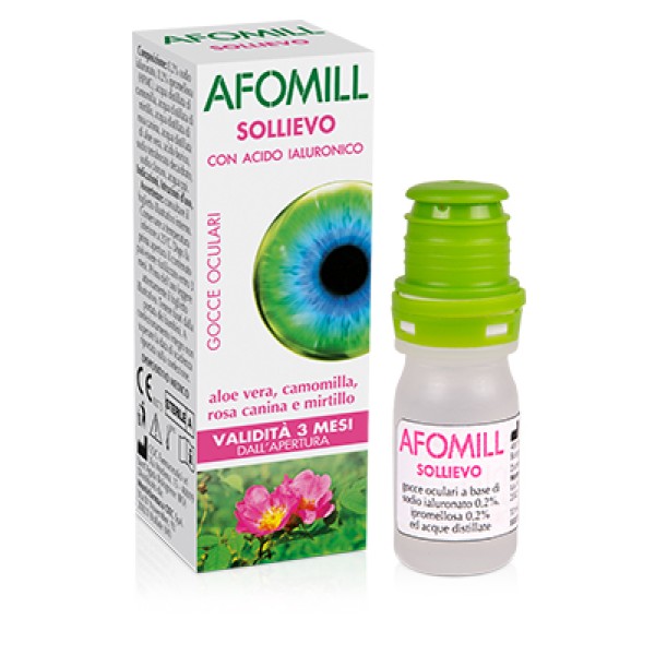 Afomill Sollievo Gocce Oculari Idratanti con Acido Ialuronico 10 ml