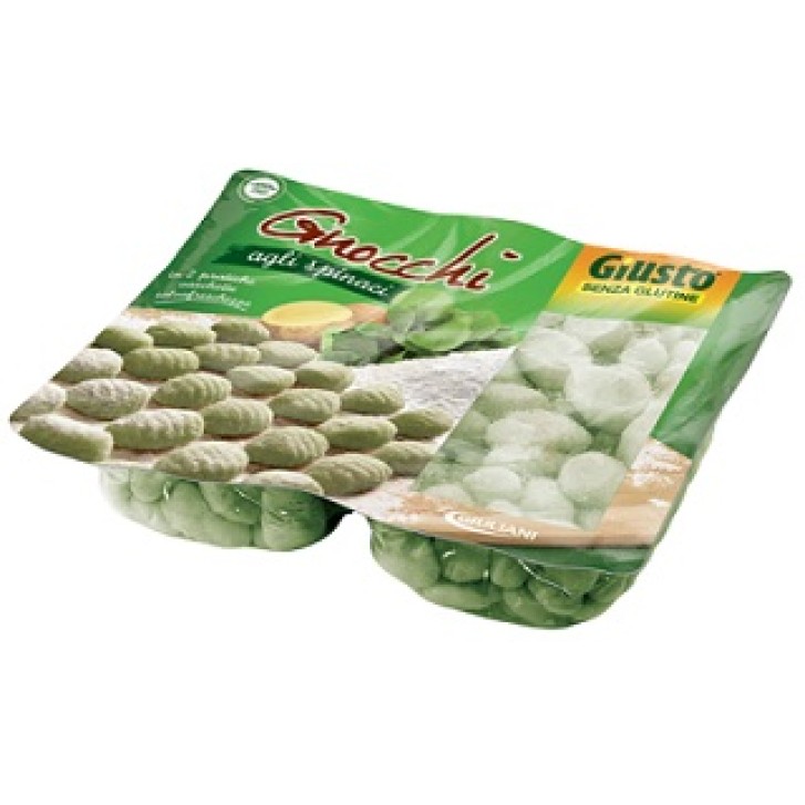 Giusto Senza Glutine Gnocchi agli Spinaci Gluten Free 2x250 grammi