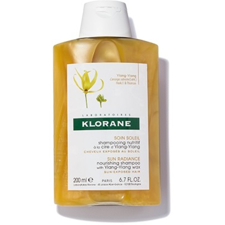 Klorane Ylang-Ylang Shampoo Nutritivo per Capelli al Sole 200 ml