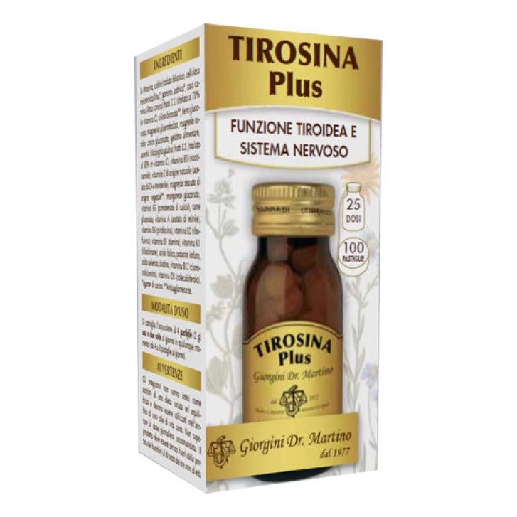 Tirosina Plus 100 Pastiglie Dr. Giorgini - Integratore Tiroideo