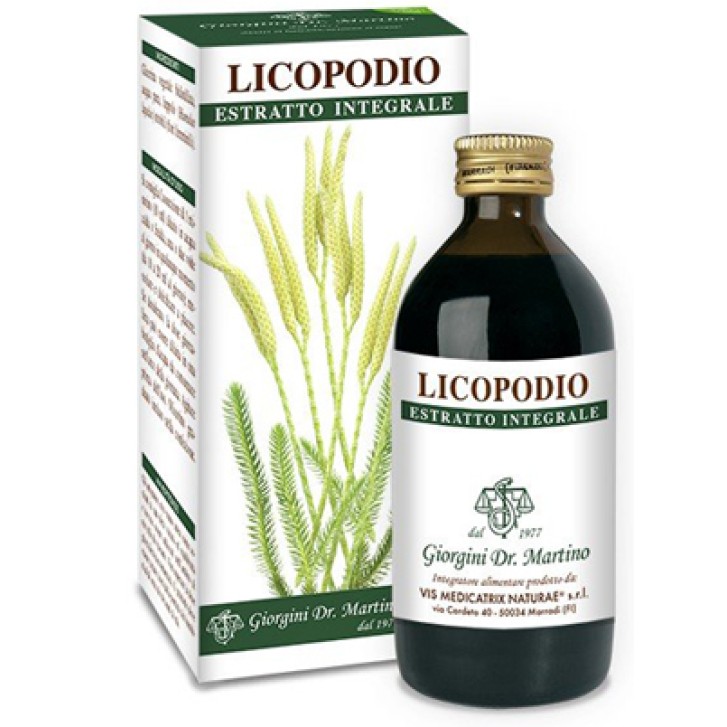 Licopodio Liquido 200 ml Dr. Giorgini - Integratore per il Drenaggio dei Liquidi e le Vie Urinarie