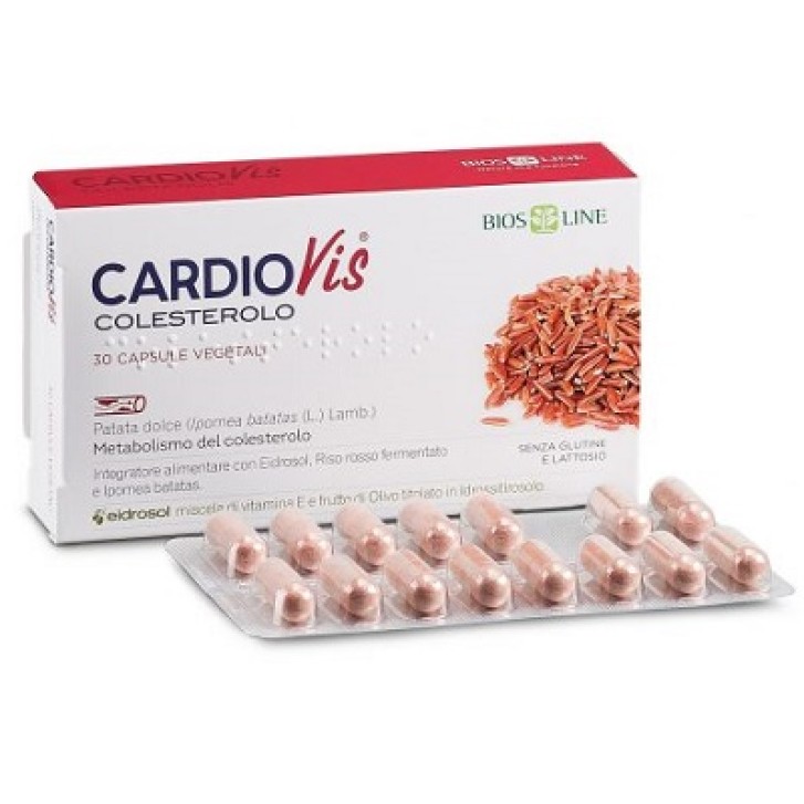 CardioVis Colesterolo 30 Capsule - Integratore per il Colesterolo
