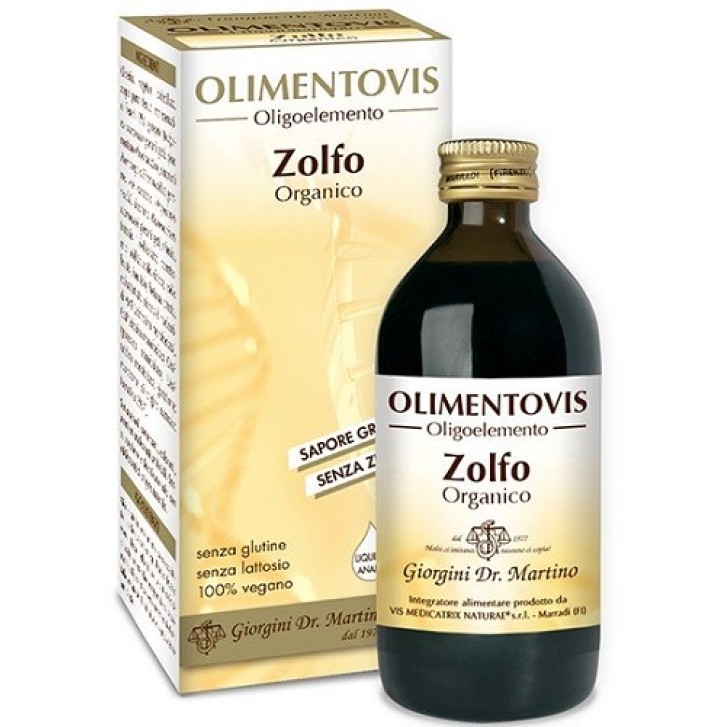 Olimentovis Zolfo 200 ml Dr. Giorgini - Oligoelementi con Gemmoderivati e Nutritivi SInergici