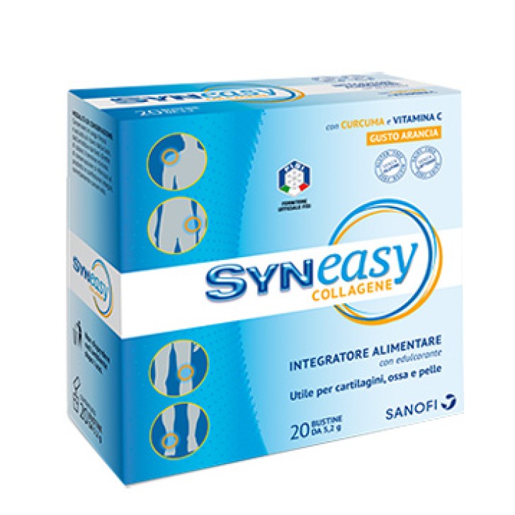 Syneasy Collagene 20 Bustine - Integratore Ossa Cartilagini e Pelle