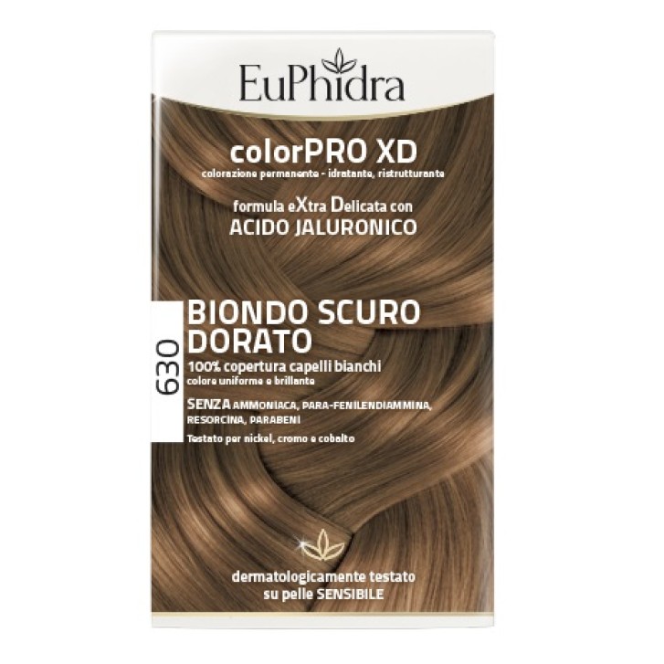 Euphidra Linea ColorPro XD 630 Biondo Scuro Dorato Tintura Extra Delicata