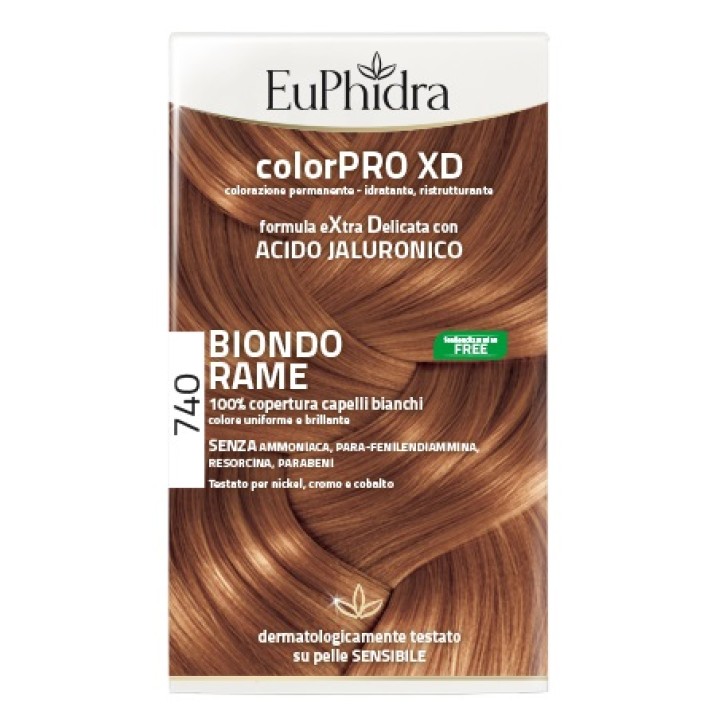 Euphidra Linea ColorPro XD 740 Biondo Rame Tintura Extra Delicata