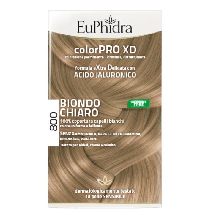 Euphidra Linea ColorPro XD 800 Biondo Chiaro Tintura Extra Delicata