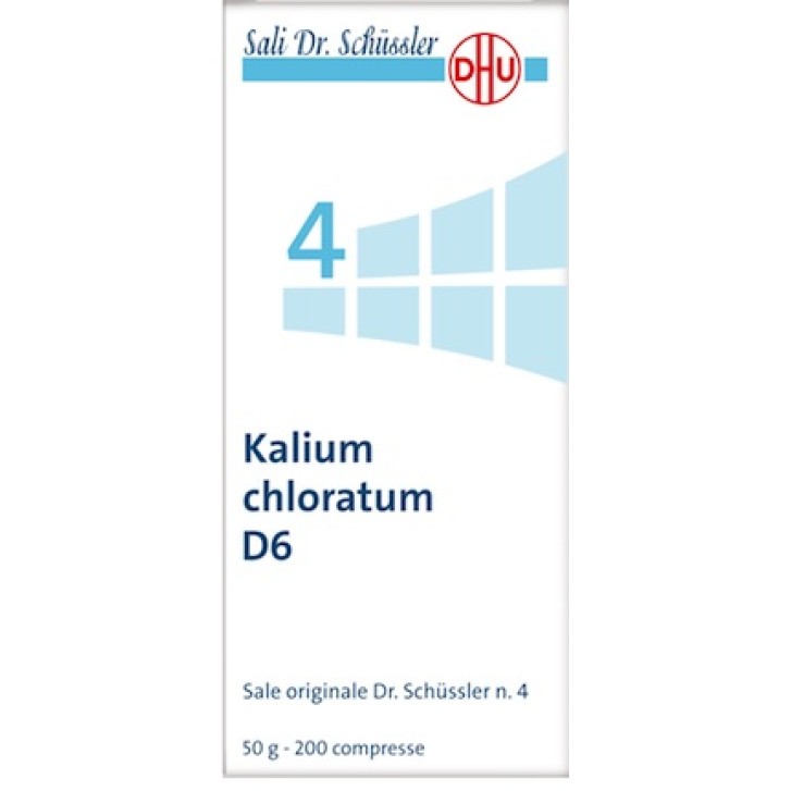 Schwabe Sale Dr Schussler n.4 Kalium Chloratum D6 Rimedio Omeopatico 200 compresse