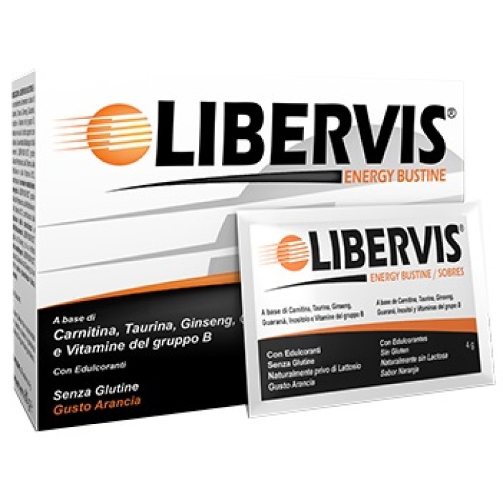 Libervis Energy Arancia 20 Bustine - Integratore Alimentare