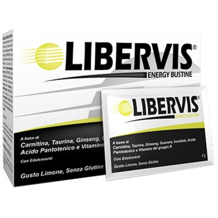 Libervis Energy Limone 20 Bustine - Integratore Alimentare