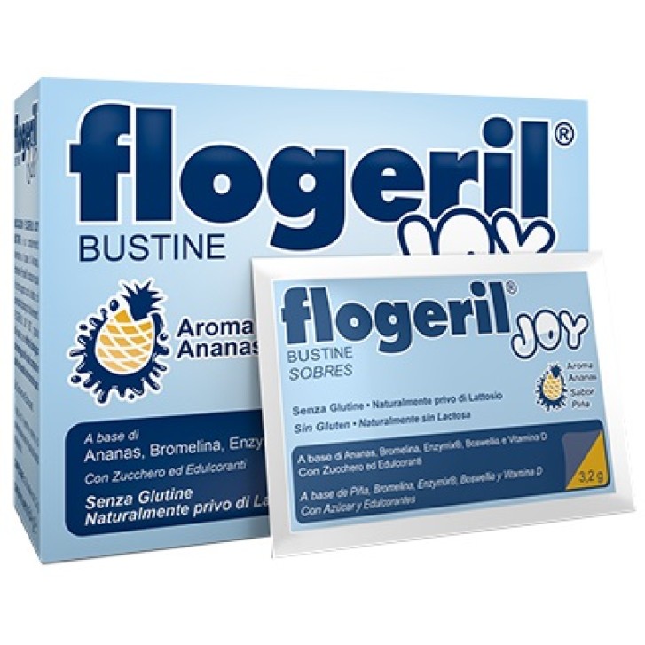 Flogeril Joy 20 Bustine - Integratore Antinfiammatorio Gusto Ananas