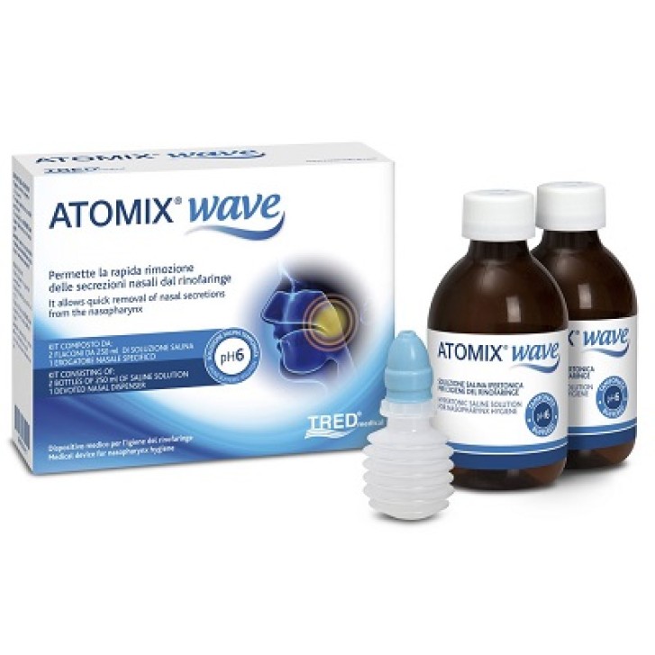 Atomix Wave Dispositivo per Igiene Rinofaringea 250 ml