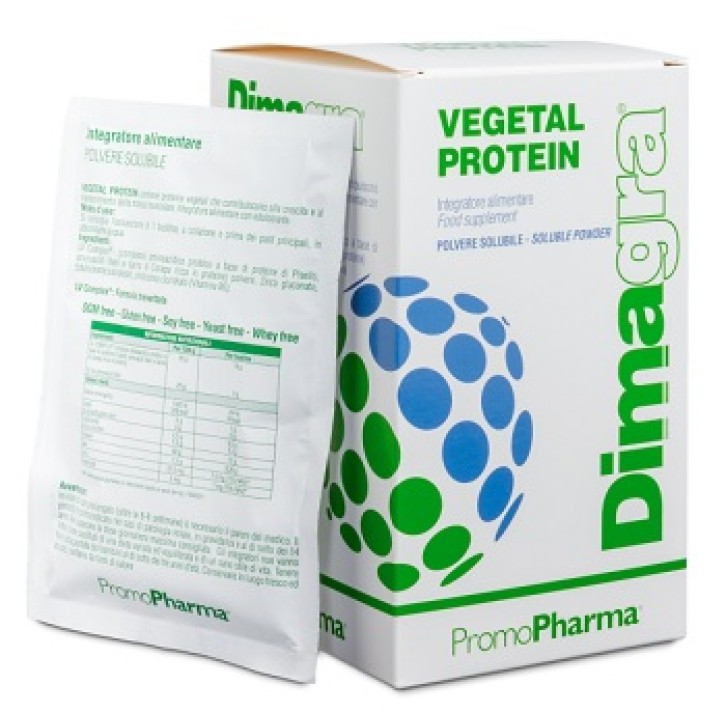 Dimagra Vegetal Protein 10 Bustine PromoPharma - Integratore Alimentare