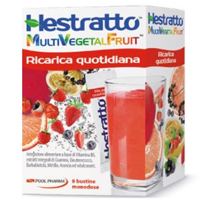 Hestratto Multi Vegetal Fruit Ricarica Quotidiana 8 Bustine - Integratore Energetico