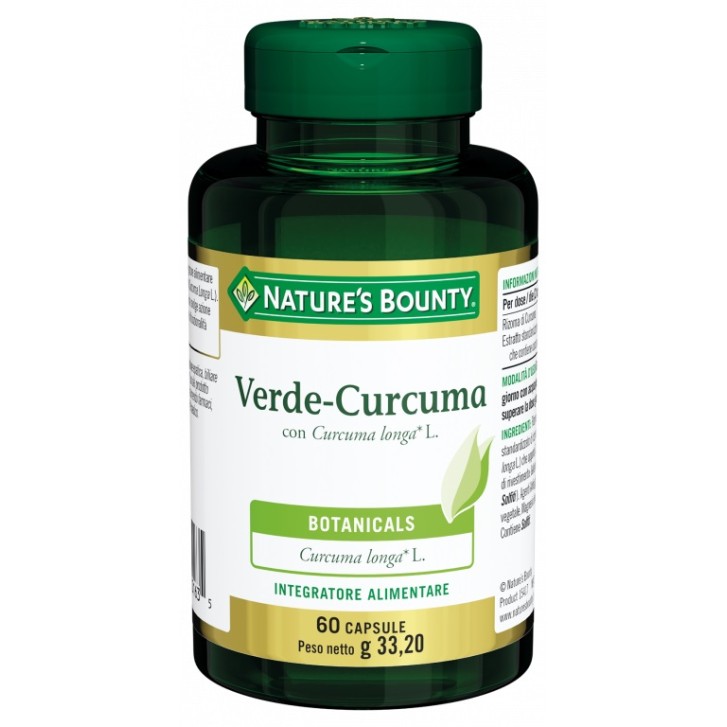 Nature's Bounty Verde-Curcuma 60 Capsule - Integratore Alimentare
