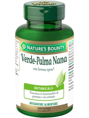 Nature's Bounty Verde Palma Nana 100 Capsule - Integratore Alimentare