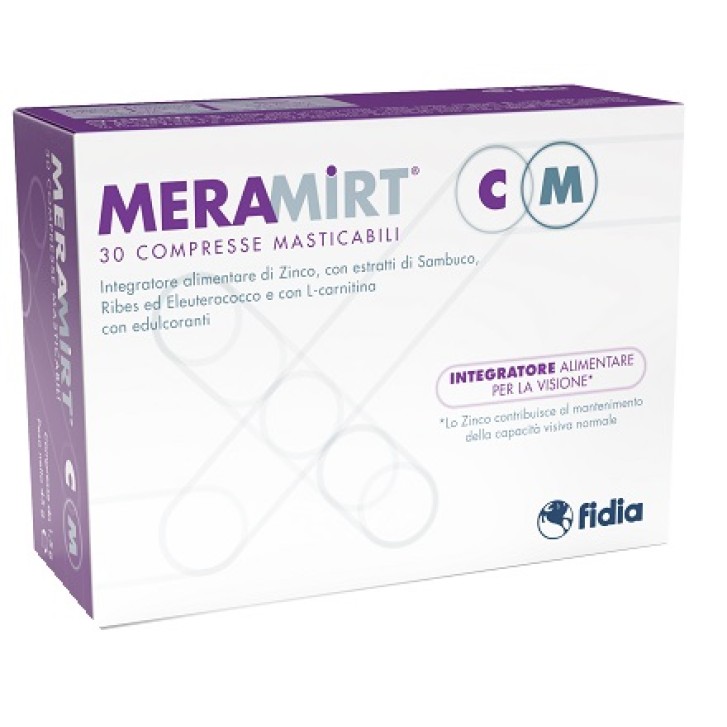 Meramirt CM 30 Compresse Masticabili - Integratore Stanchezza Oculare
