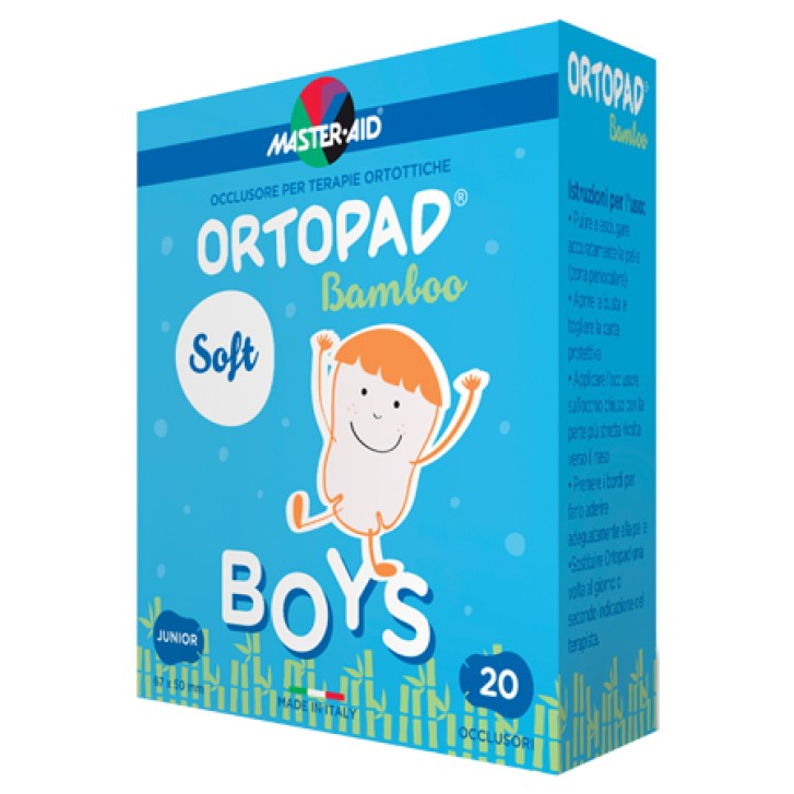Master-Aid Ortopad Soft Boys Cerotto Occlusore per Bambini per Terapie Ortottiche 20 pezzi