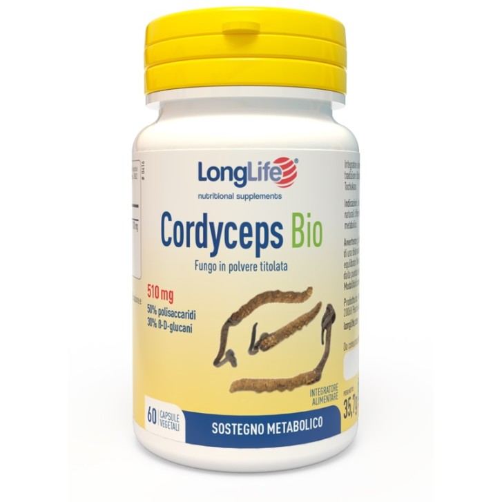 Longlife Cordyceps Bio 60 Capsule - Integratore Sostegno Metabolico