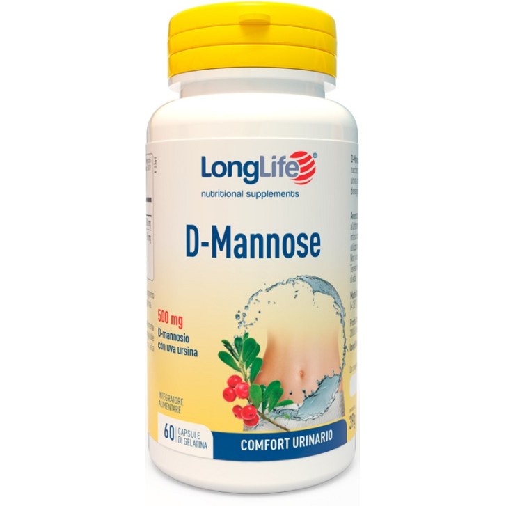 Longlife D - Mannose 60 Capsule - Integratore Vie Urinarie