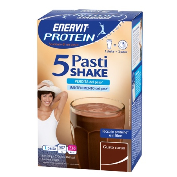 Enervit Protein Sostituto Pasto Frappe'  Cacao 5 Buste