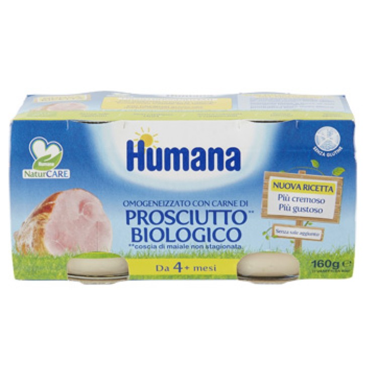 Humana Omogeneizzato Bio Prosciutto 2 x 80 grammi