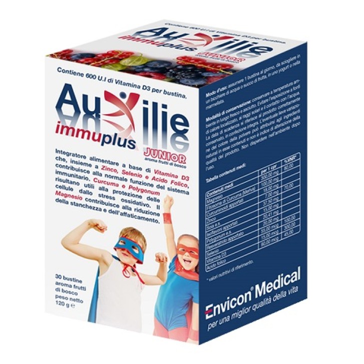 Auxilie Immuplus Junior 30 Bustine - Integratore Alimentare