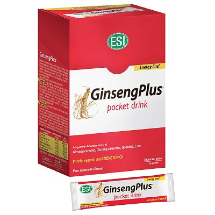 Esi Ginseng Plus 16 Pocket Drink - Integratore Energizzante