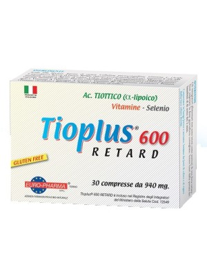 Tioplus 600 Retard 30 Compresse - Integratore Antiossidante Cellule