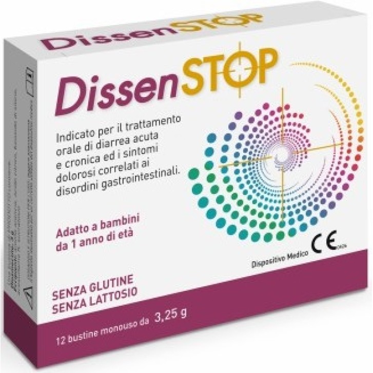 Dissenstop Diosmectite 12 Bustine - Integratore Antidiarroico