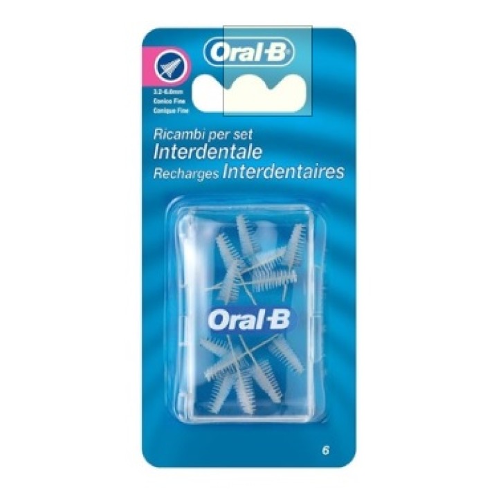 Oral-B Ricarica Scovolini Interdentali Conici Fine 3-6,5 mm