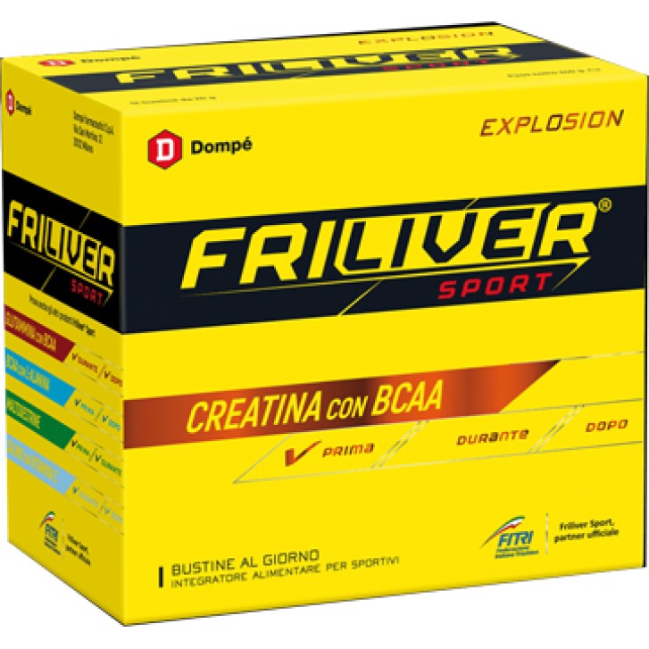 Friliver Sport Explosion Creatina con BCAA 12 Bustine - Integratore Alimentare