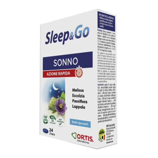 Sleep & Go 24 Compresse - Integratore Sonno Azione Rapida