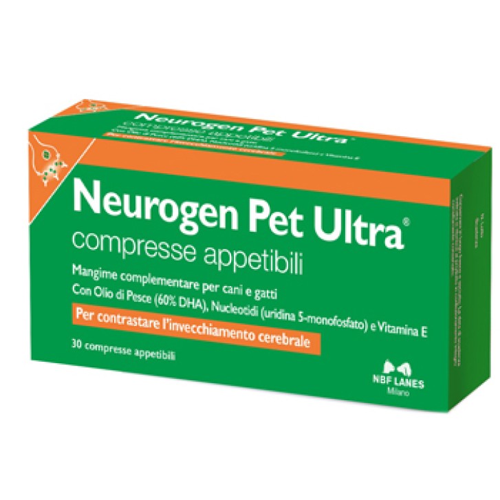 Neurogen Pet Ultra 30 Compresse Appetibili  - Integratore Sistema Nervoso Cani e Gatti