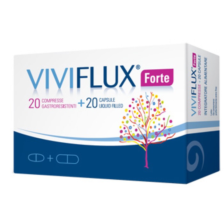 Viviflux Forte 20 Capsule + 20 Compresse - Integratore Alimentare