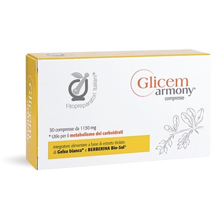 Glicem Armony 30 Compresse - Integratore Funzionalit&agrave; Apparato Cardiovascolare