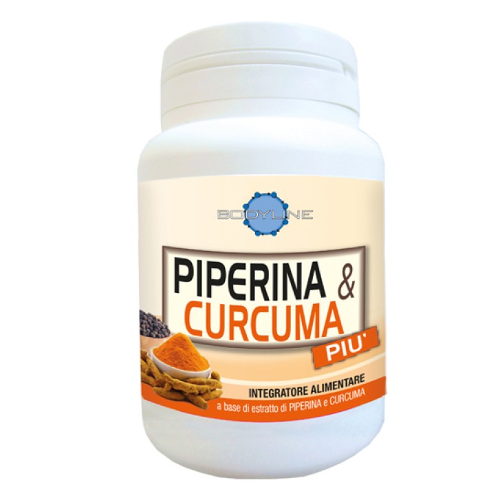 Piperina & Curcuma Piu' 60 Capsule - Integratore Alimentare