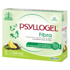 Psyllogel Thè al Limone Senza Zucchero 20 Bustine - Integratore Fibra Intestinale