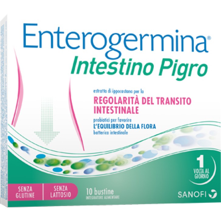 Enterogermina Intestino Pigro 10 Bustine - Integratore Alimentare