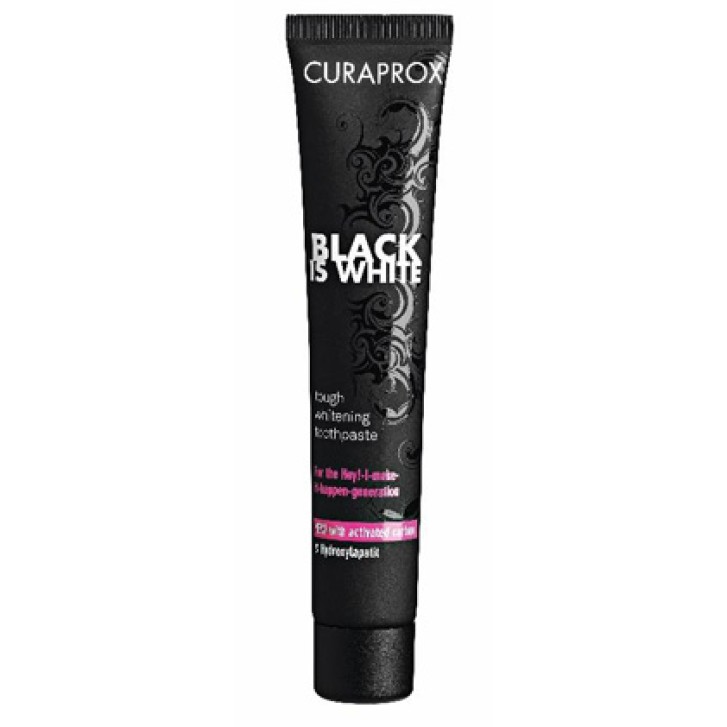 Curaprox Black Is White Dentifricio al Carbone 90 ml